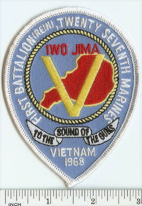 USMC 1/27 IWO JIMA ! Vietnam ! 1st Battalion/27th Marines PATCH 1st Bn/27th Mar