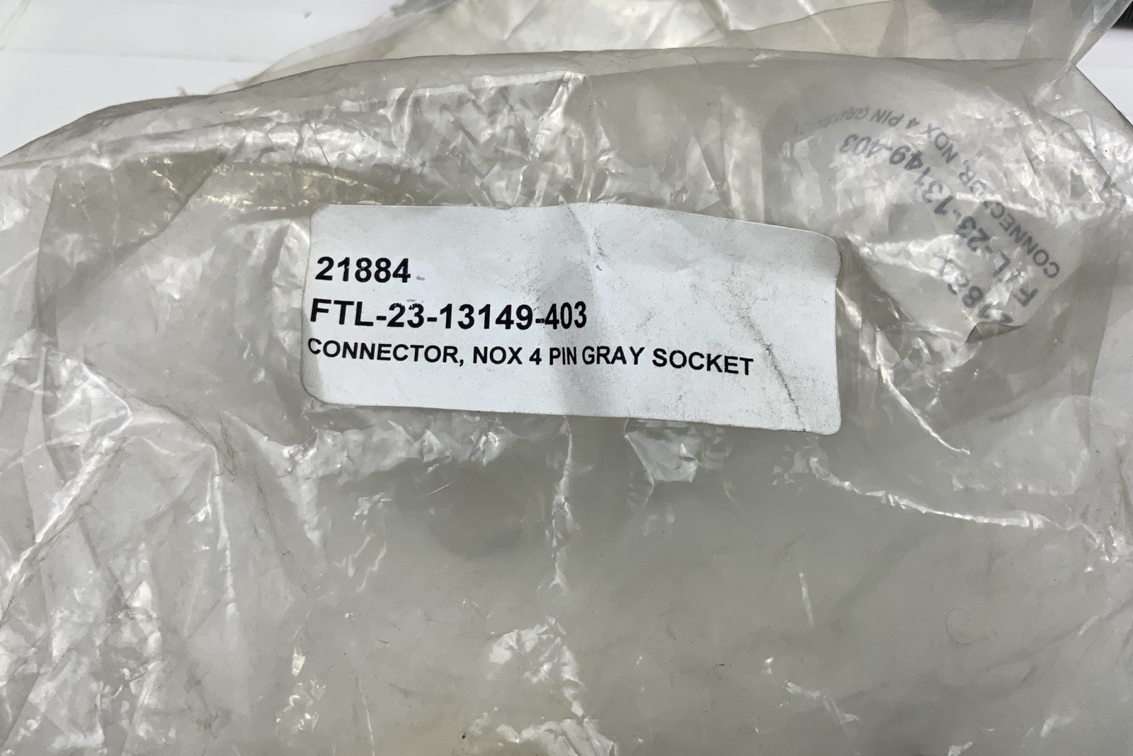 FREIGHTLINER : P/N : 23-13149-403 Plug 4 Cavity, HD NOX Gray Sealed Connector
