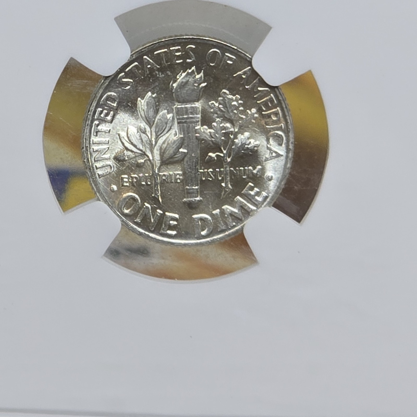 1946 Roosevelt Silver Dime 10c NGC MS65 FT Full Torch First Year Issue
