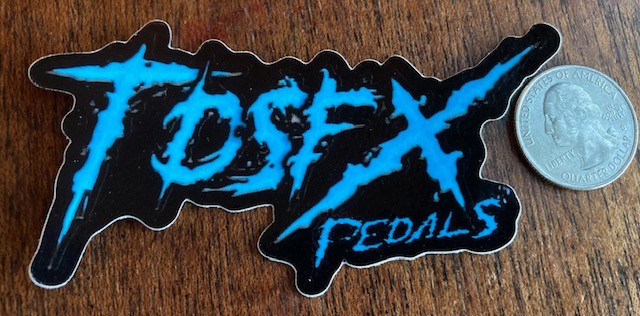 TDSFX Pedels Co. STICKER - Electric Guitar Tube Tone Blues Amps Effects Rock