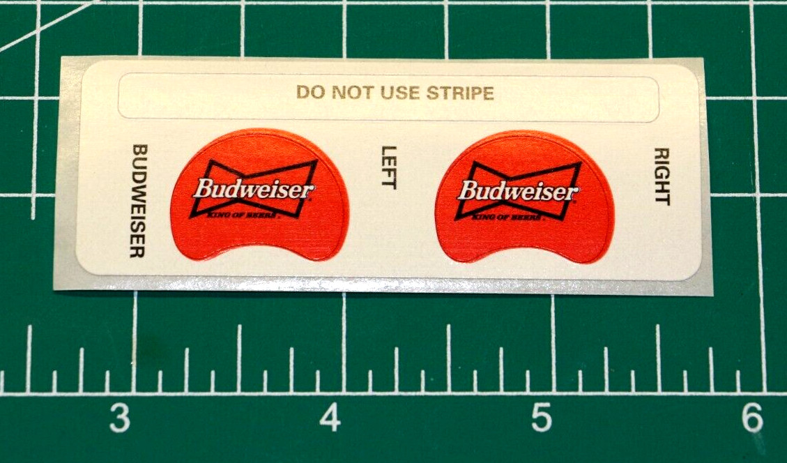 1980s - 1990s BUD Budweiser FACTORY DIECUT decals *DECAL SHEET ONLY* OPI decals