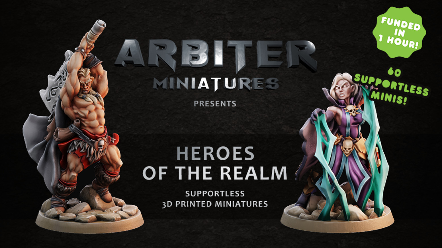 Witch/Necromancer Epic Fine Detailed DnD Miniatures RPG Tabletop Models