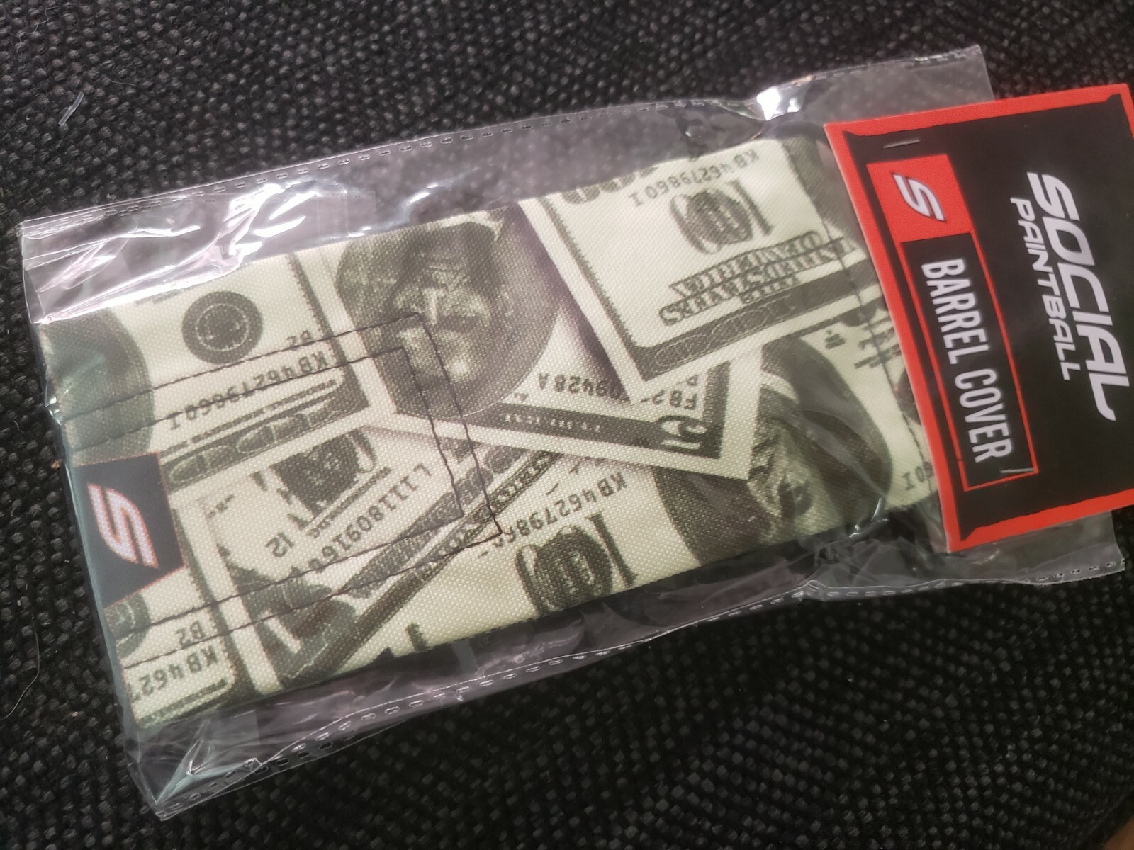 Social Paintball Barrel Condom Cover Bag - Cash Money NEW! FREE SHIPPING!