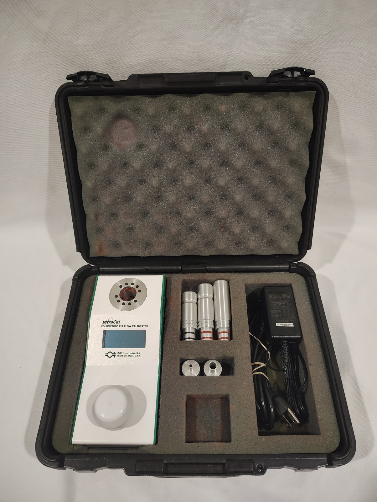 1x Used BGI tetraCal Volumetric Air Flow Calibrator PN TC5, 1.2-30LPM 2023 Cal 3