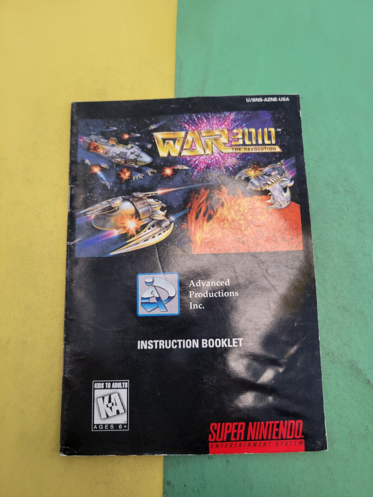 war 3010 snes manual only