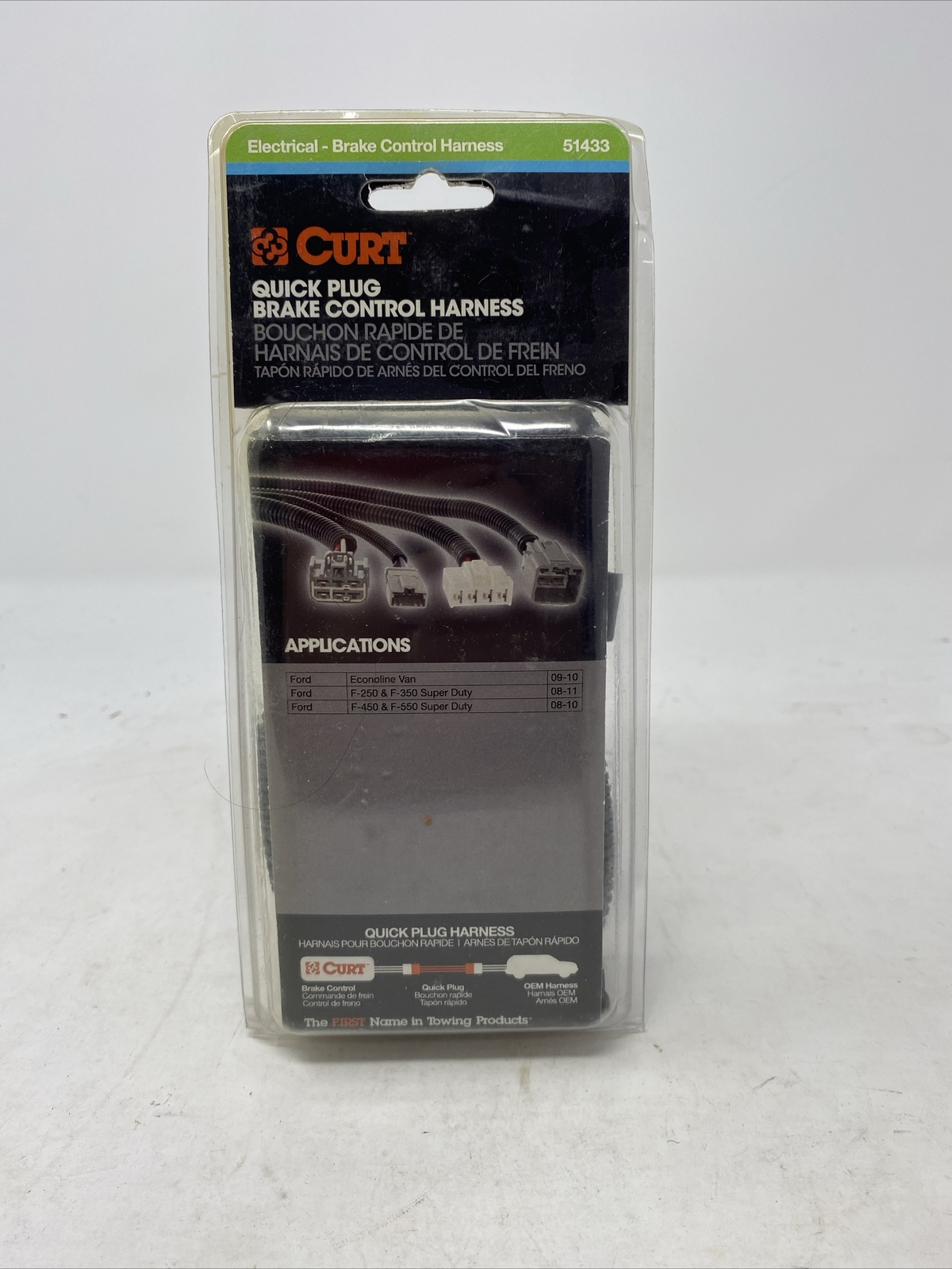 CURT 51433 Quick Plug Brake Control Harness Ford Super Duty F-250 350 450 550