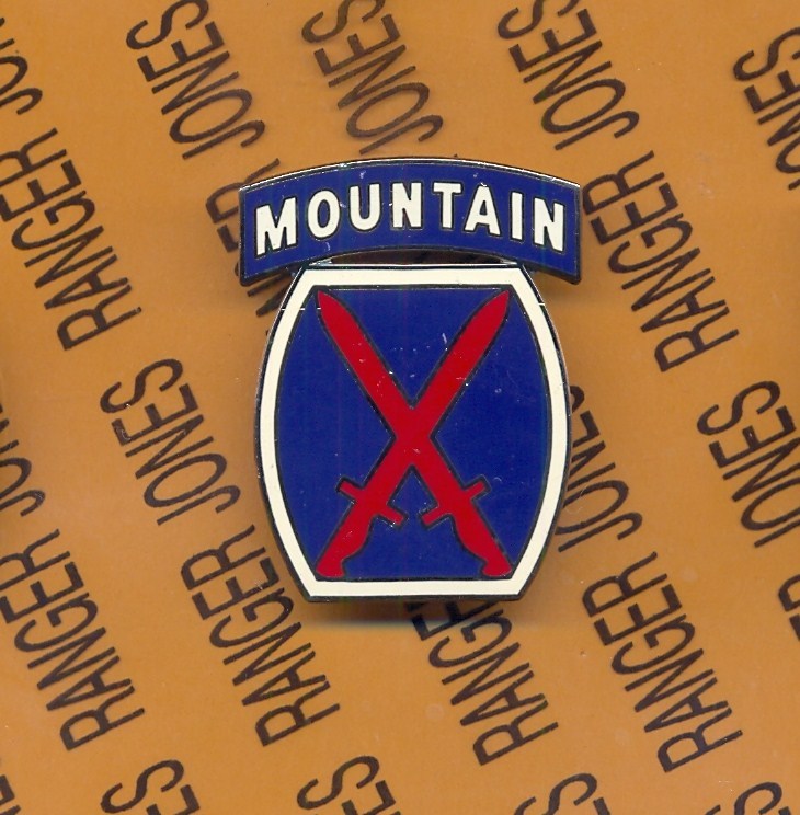 US Army 10th Mountain Division Combat Service Identification Badge CSIB