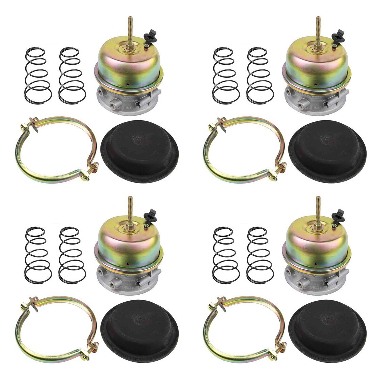 4 x Piggyback Air Brake Chamber Kit Type 3030 Replaces GP3030, MA15435, MA15444