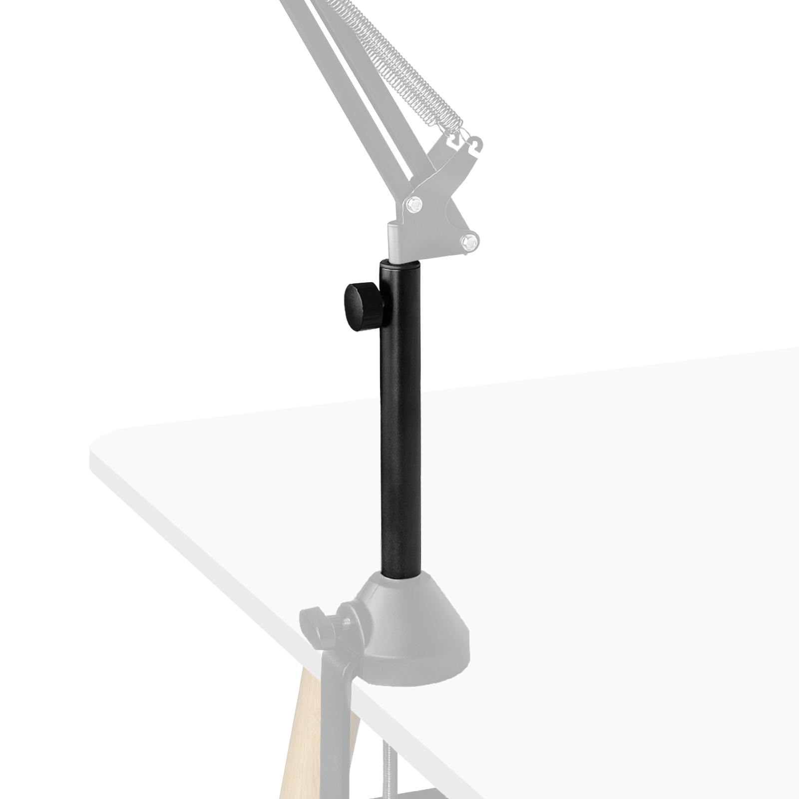 Geekria for Creators Microphone Boom Arm Extension Tube (Black)