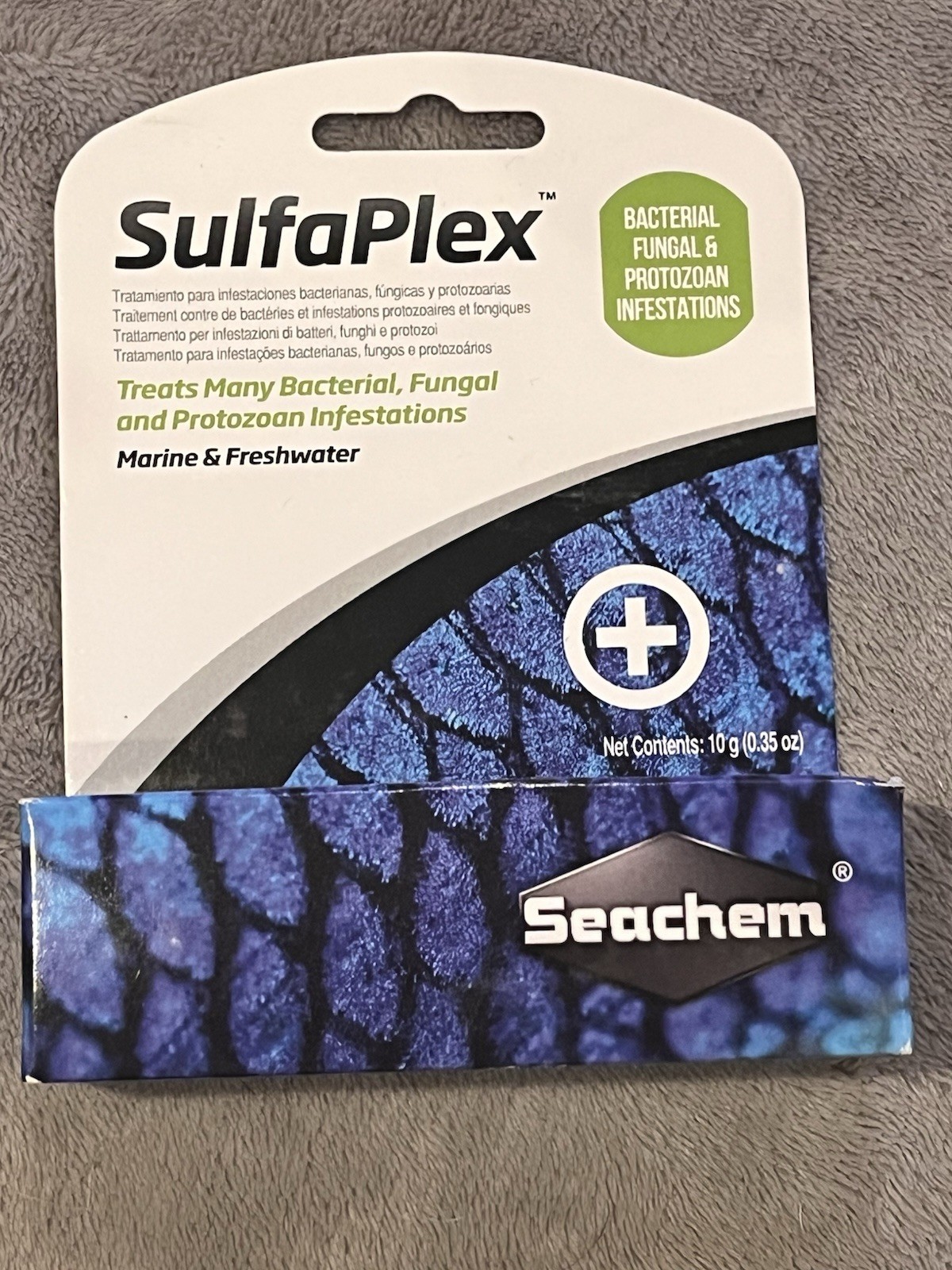 SEACHEM SULFAPLEX BACTERIAL FUNGAL FISH MEDICATION 10 GM