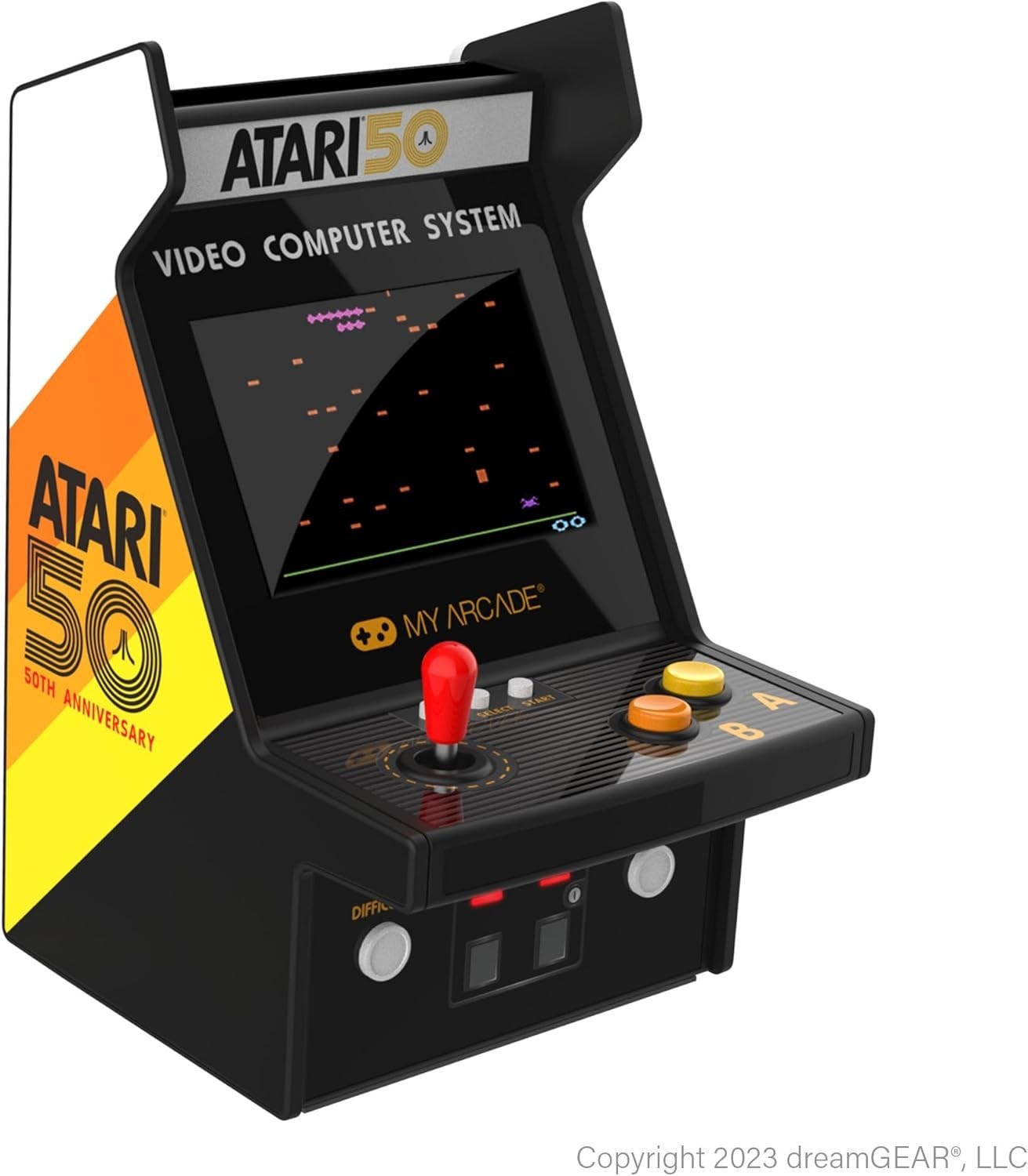 Portable Atari Micro Player Pro - 100 Retro Games with High-Res Display