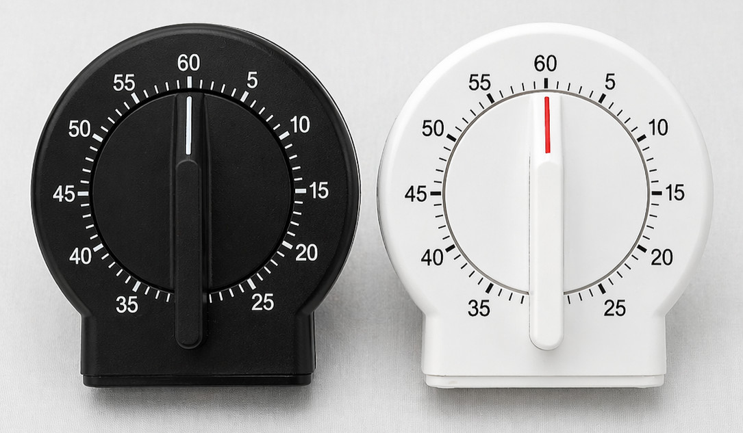 2 Pack Kitchen Timer 60 Min Loud Alarm Mechanical No Battery Easy Use