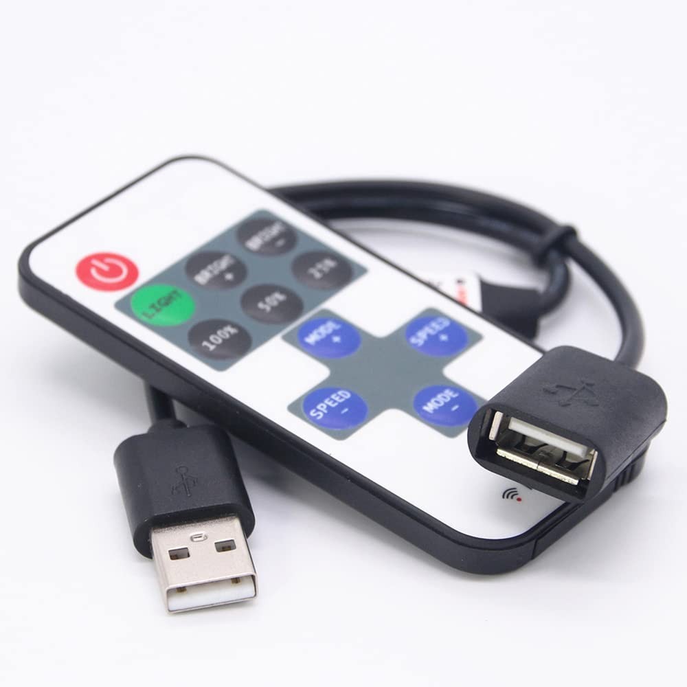 11 Keys Led Strip Controller Mini Dimmer Rf Remote 5v Usb Interface Controller F