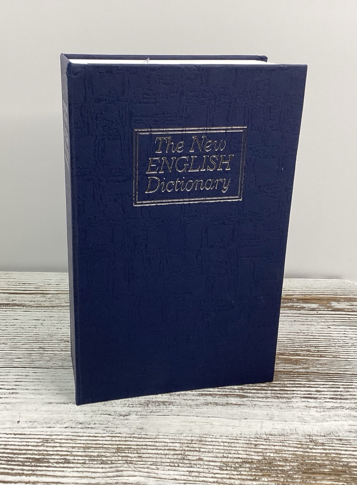 The New English Dictionary Hollowed Out Secret Lock Box Works 7x4.5x2.125