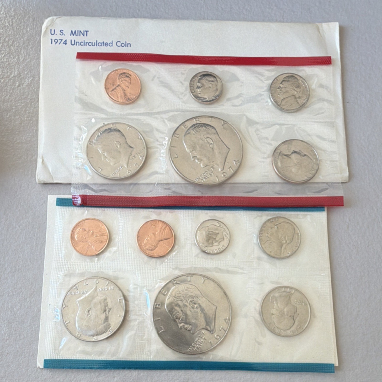 U.S. Mint 1974 Uncirculated Multicolor Business Strike Coin Set