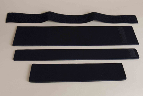 DORSI-LITE STRAPS, ADULT 4-PIECE SET, replacement straps for adults, black