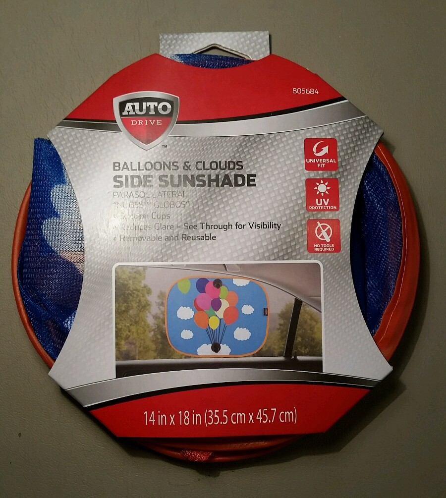 Balloons & Clouds Outdoor Kid Child Side Window Sunshade BRAND NEW