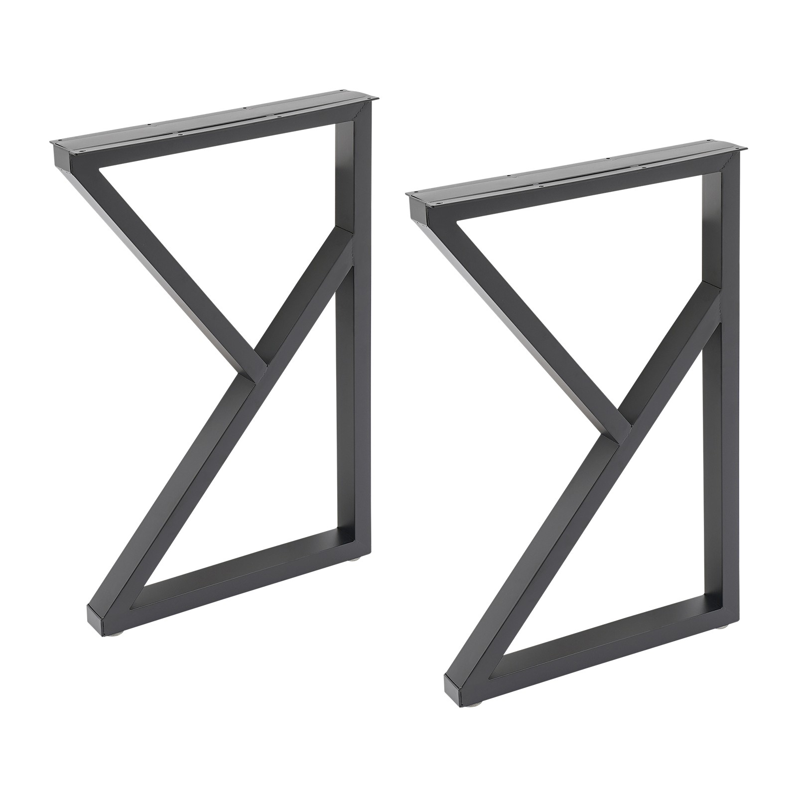 2pcs Metal Furniture Legs, Industrial Metal Table Legs, Black Furniture Legs