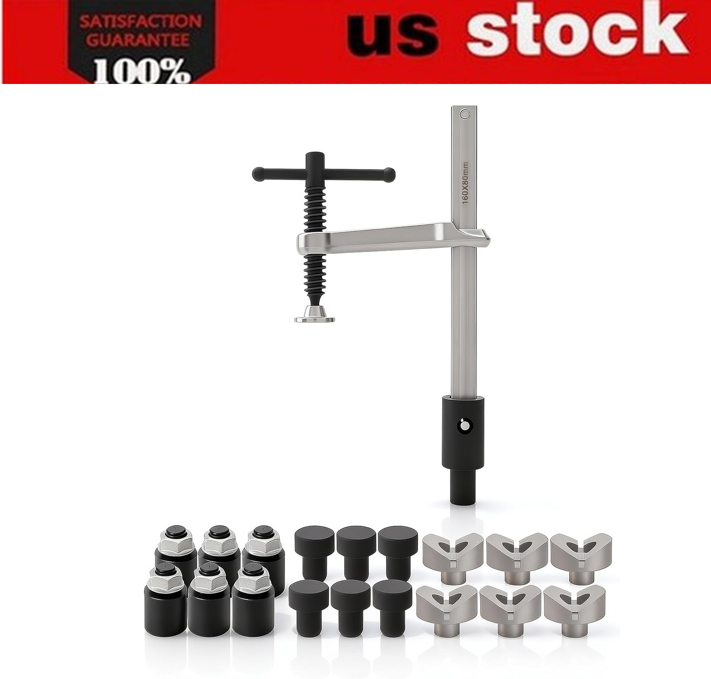Welding Table Clamps and Fixture Pins, 19pcs 5/8in V Blocks, 19pcs Clamp & Pins