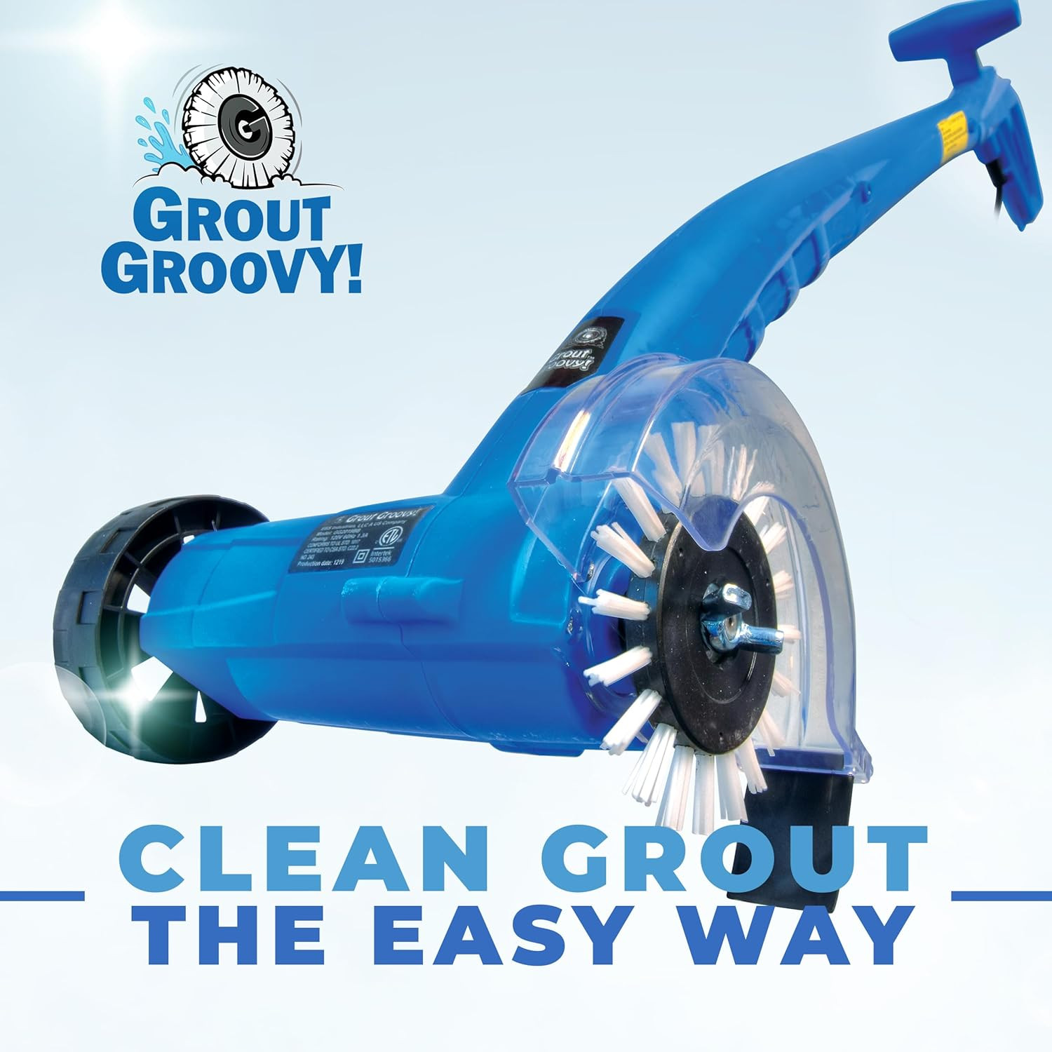 Compact Electric Grout Cleaning Machine for Tile & Bathroom Floors