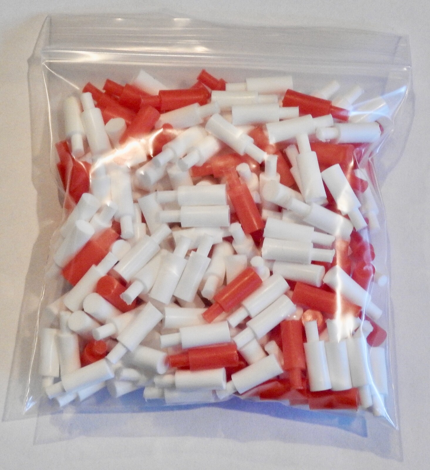 Full set of white and red pegs  from classic Battleship games - Original Parts