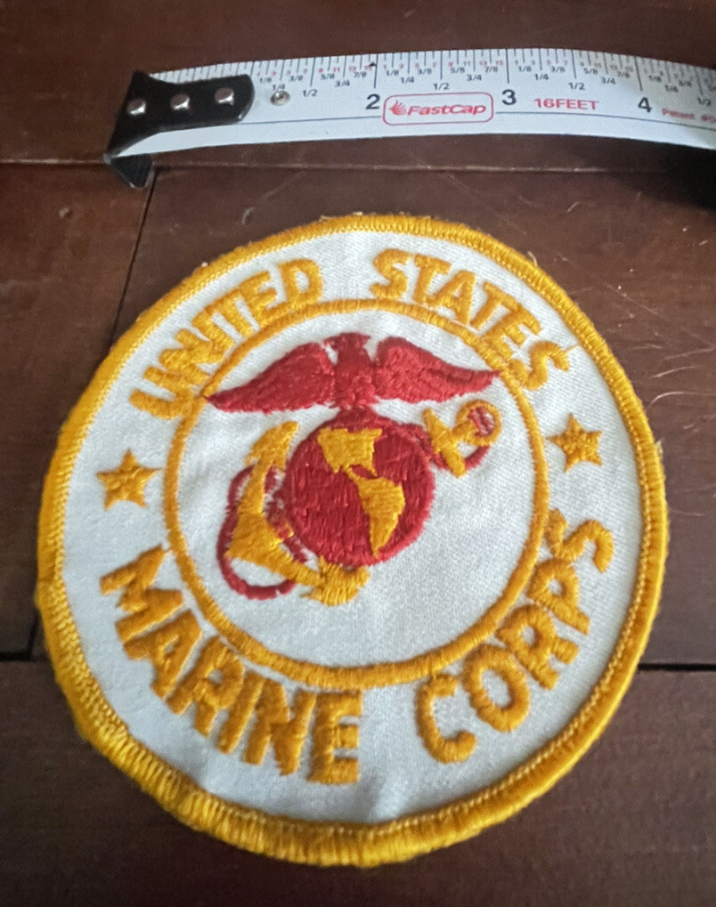 US MARINE CORPS USMC 3 INCH ROUND PATCH - MADE IN THE USA!