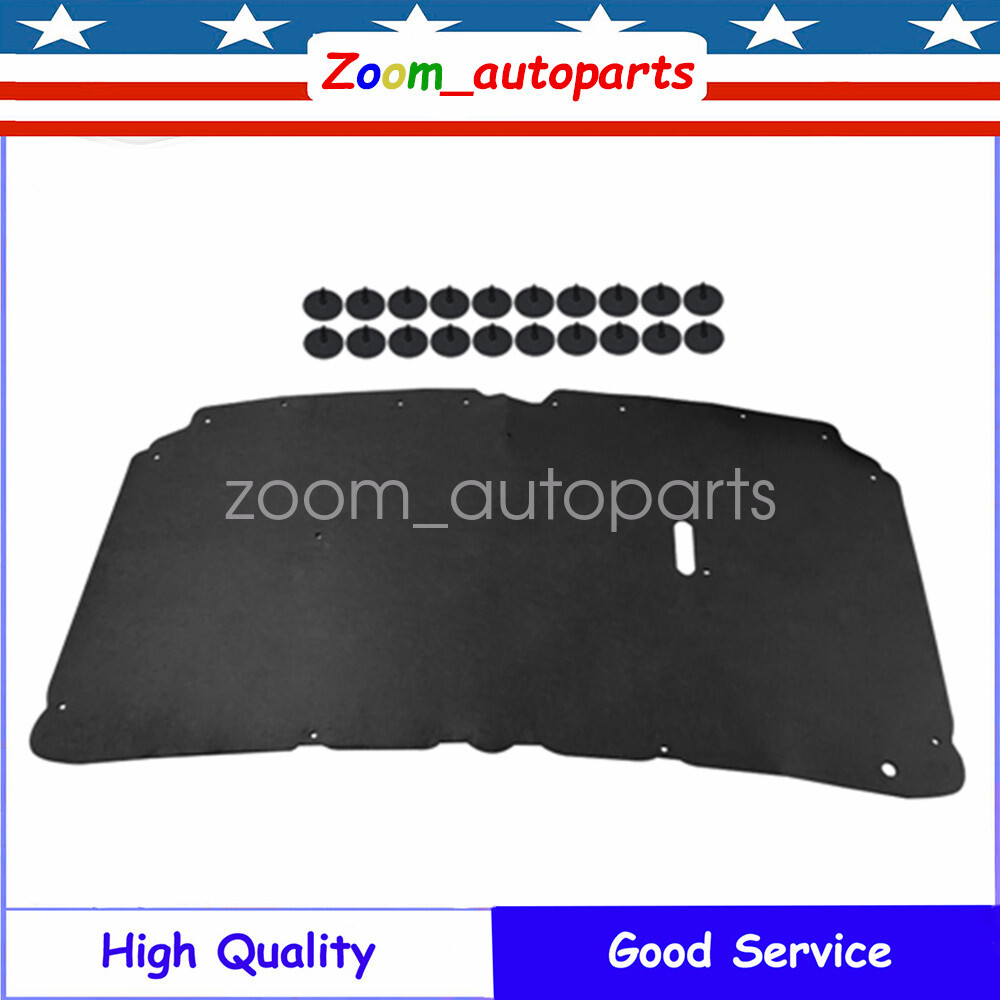 For 99-07 Ford F250 F350 F450 Excursion Hood Insulation Pad Heat Blanket & Clips