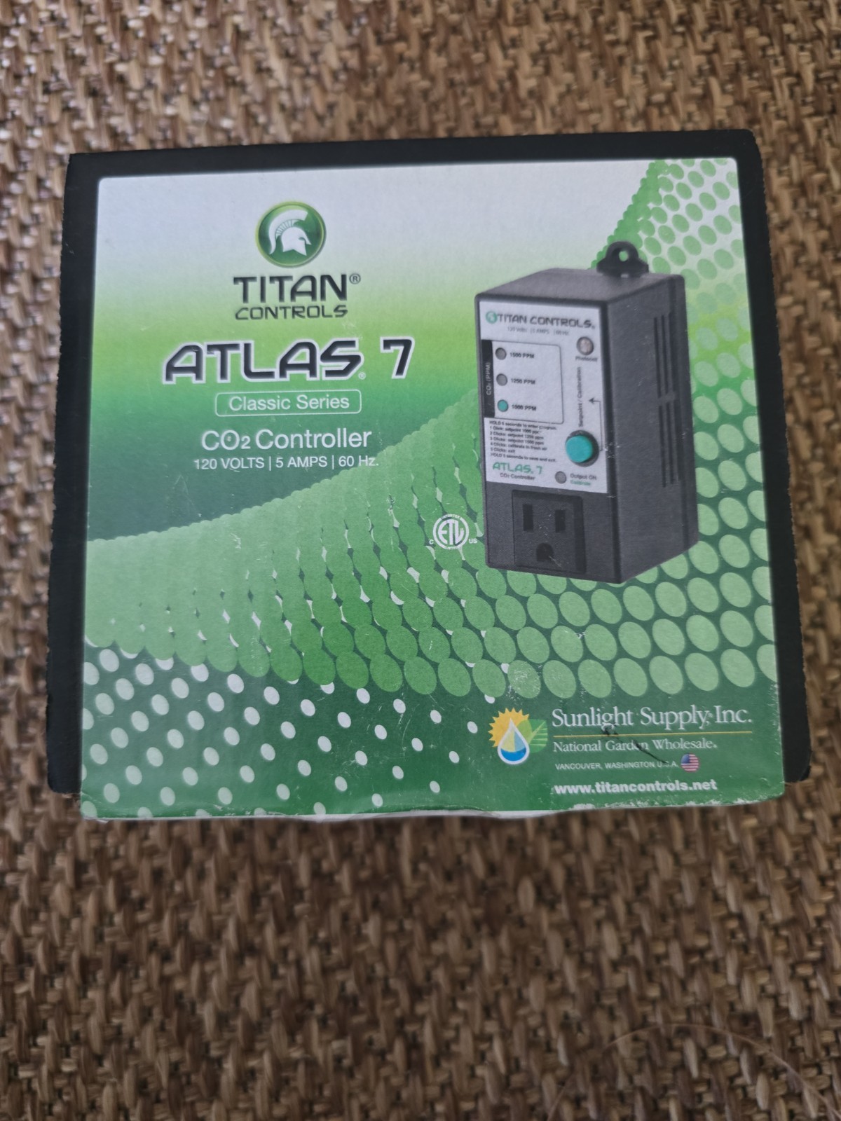 Titan Controls Atlas 7 Co2 Controller Model 702614 ""NEW NEVER OPEN ""