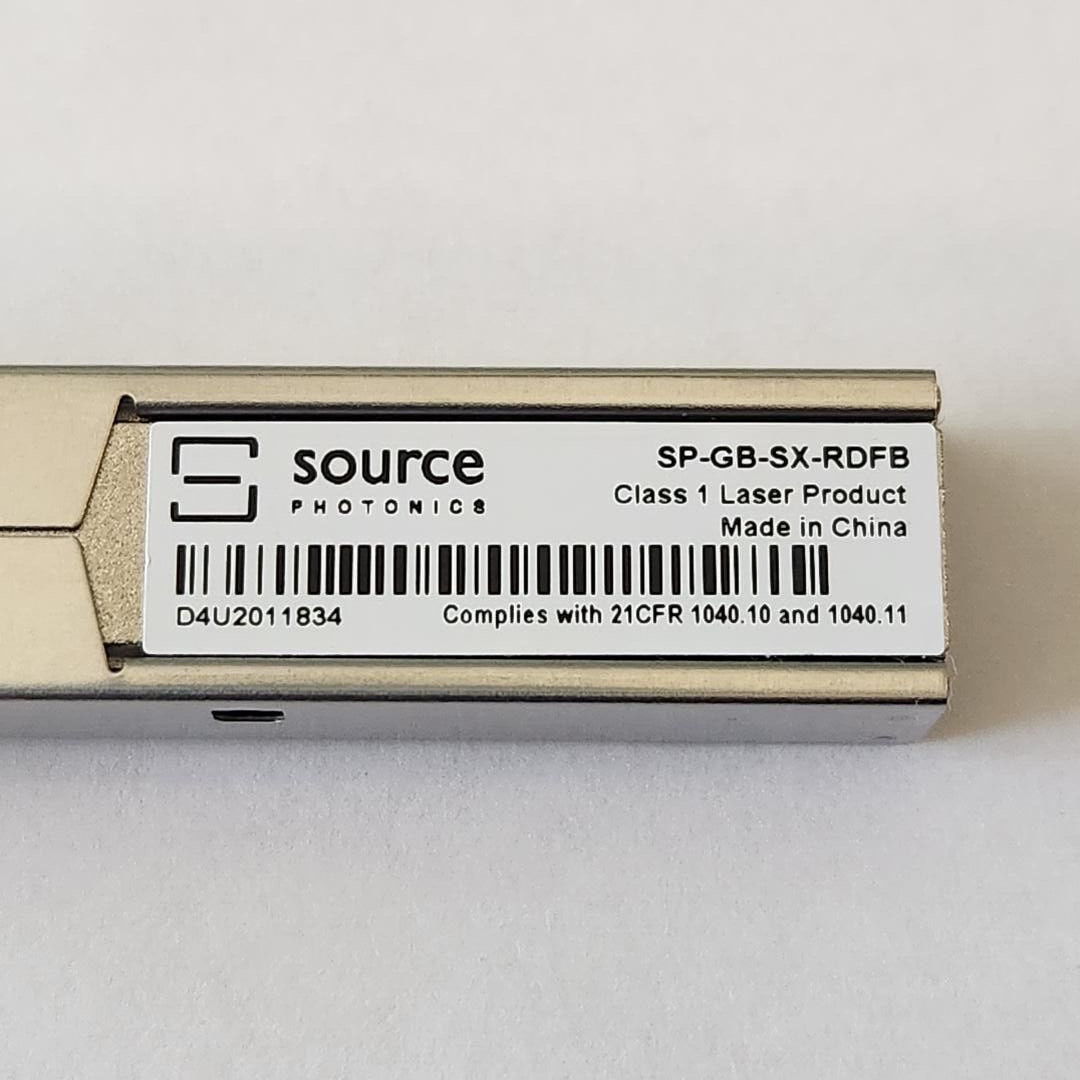Source Photonics SP-GB-SX-RDFB SFP 1.25Gbps/1.0625Gbps 770nm-860nm 550m MMF LC