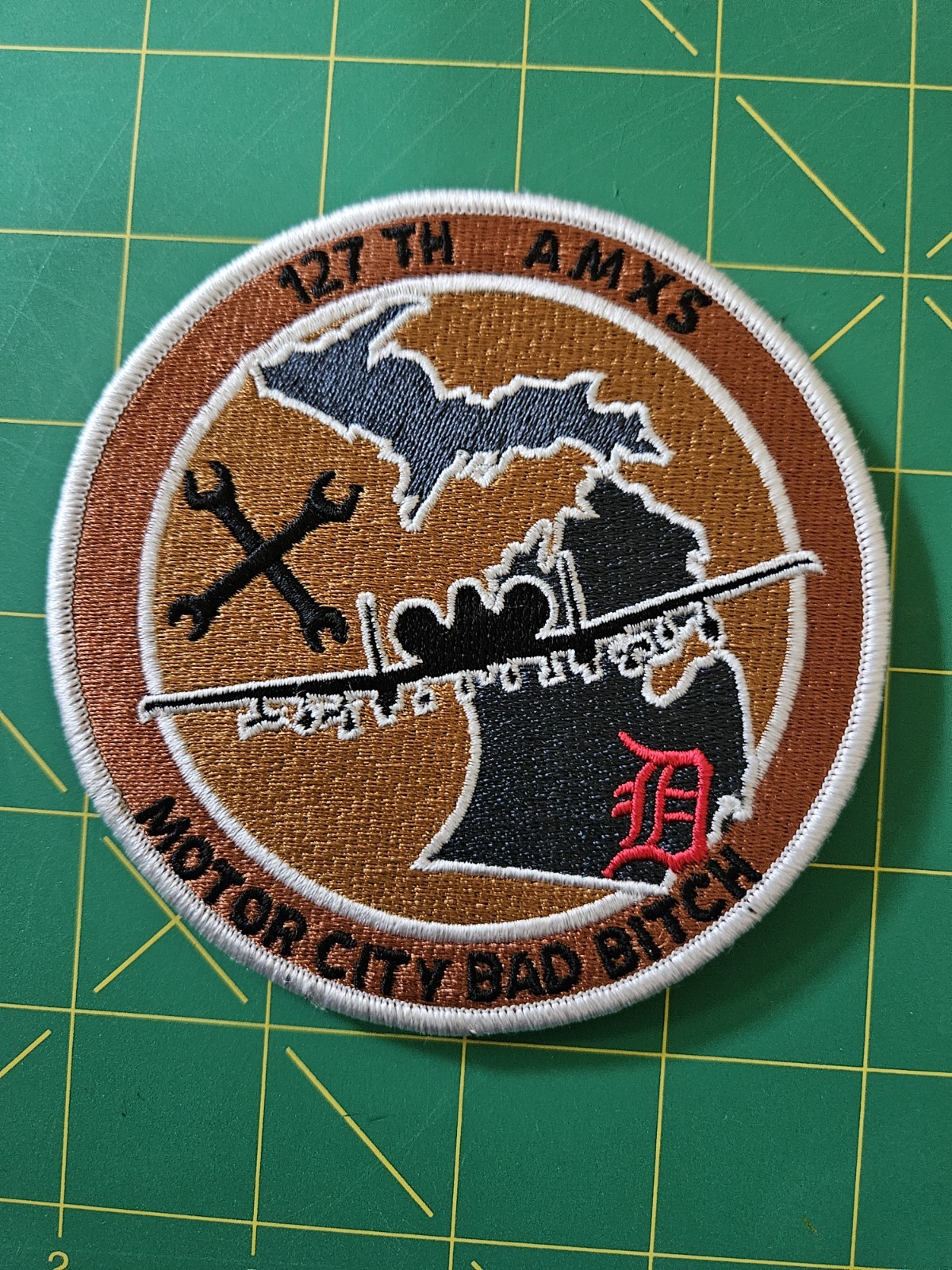 USAF 127 AMXS Motor City Detroit A-10 WARTHOG Patch ANG CSAR CAS Sandy Fairchild