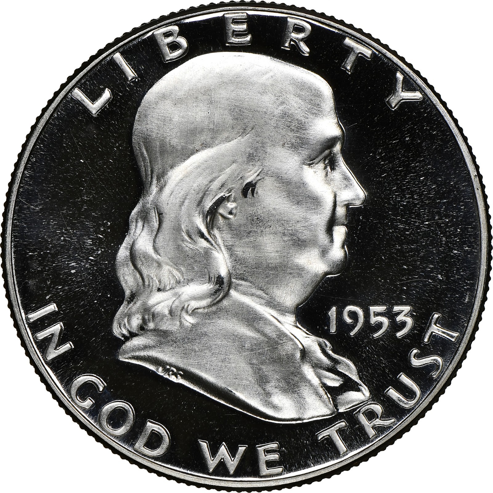 1953 Proof Franklin Silver 50¢ **VERY NICE COIN** (Stock Photo)