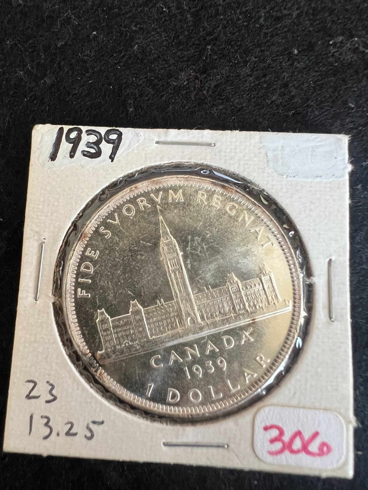 1939 Canada Silver $1 Dollar George VI BU