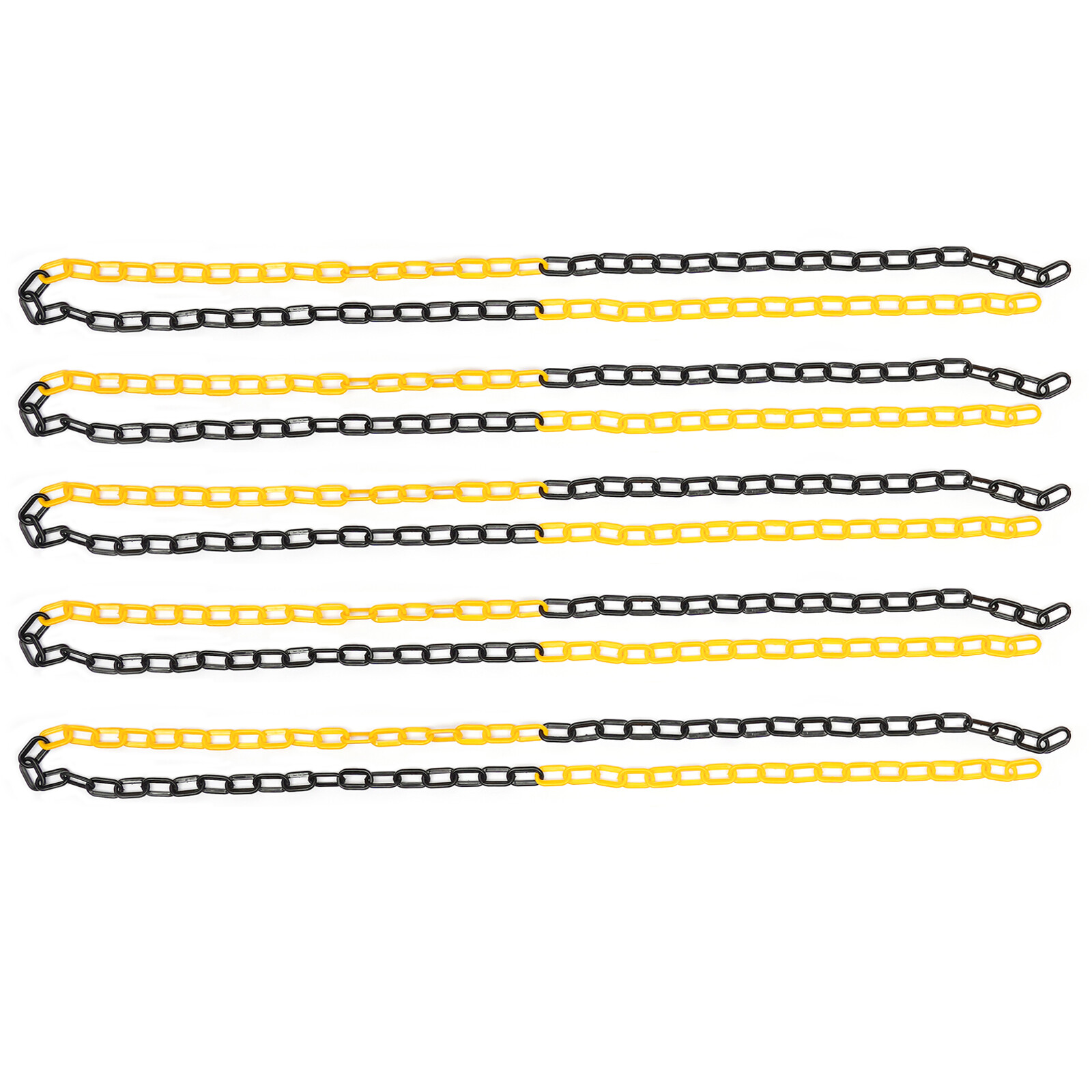 6 Packs Portable Parking Pole 33.5Inch Adjustable Delineator Post With Chains US