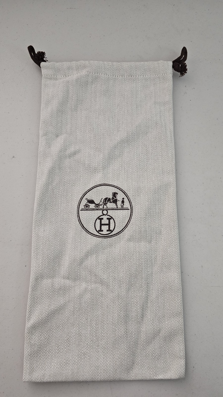 Hermes Dust Bag 6 x 14 Inch Authentic