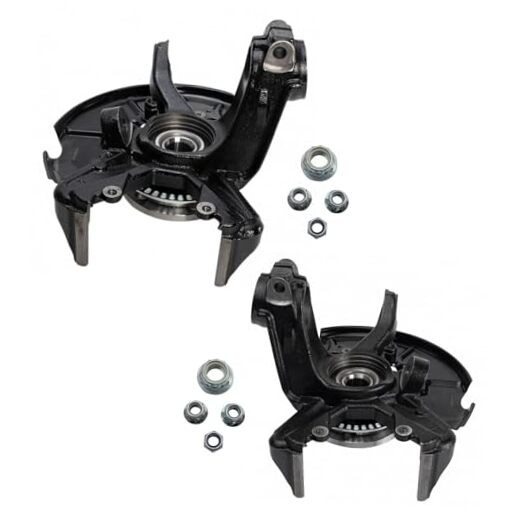 Front Wheel Bearing & Hub Assembly Pair with Knuckle for Golf Jetta Beetle