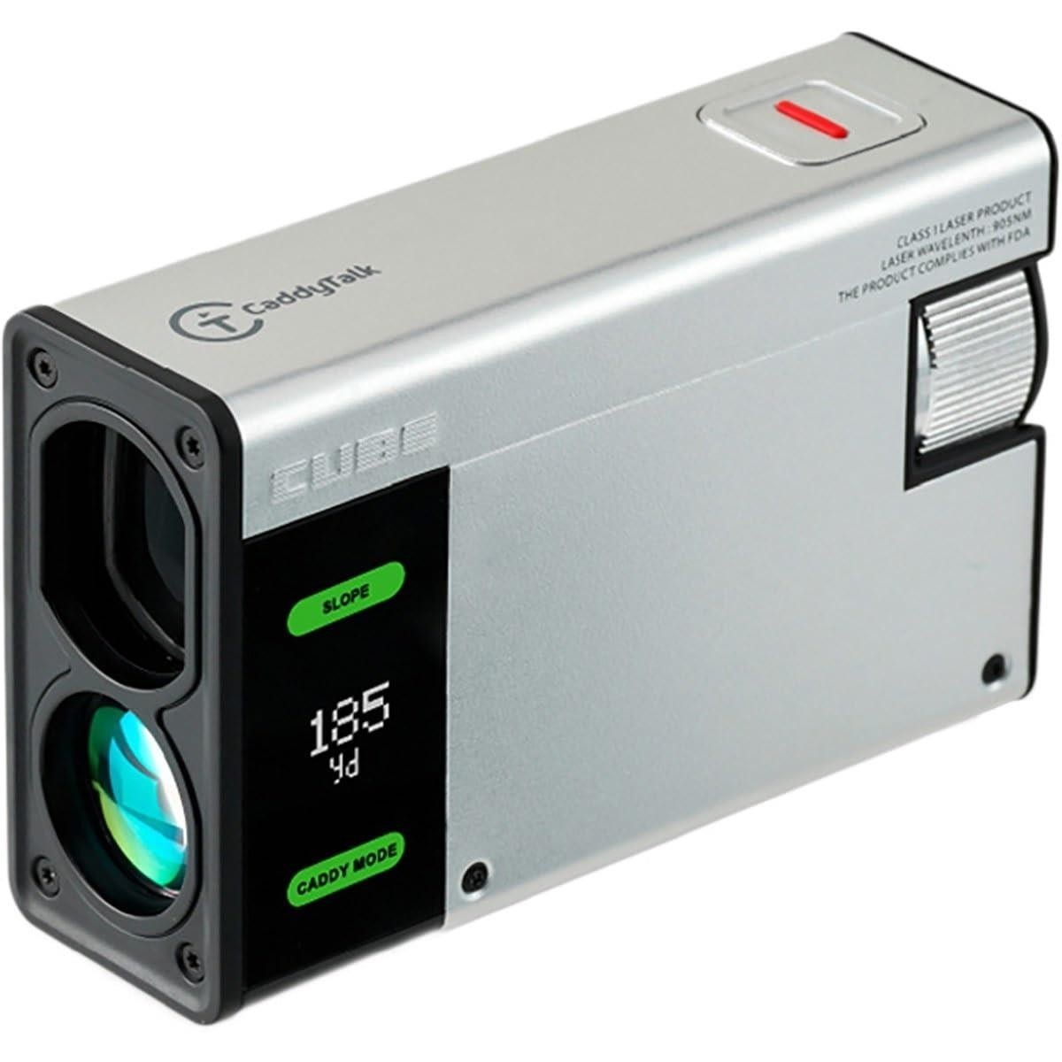 GOLFZON Caddy Talk Cube golf distance measuring device silver