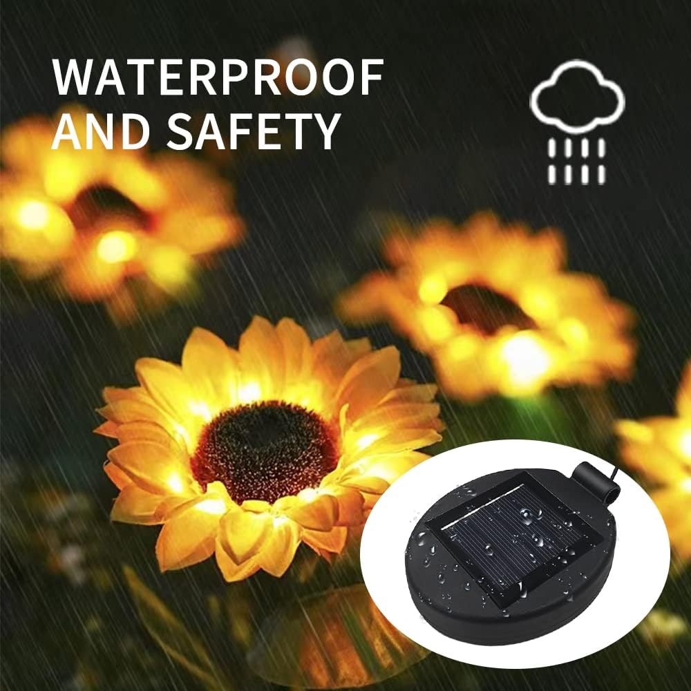Solar Lantern Light Replacement Top for Flower ,LED Panel 2PCS
