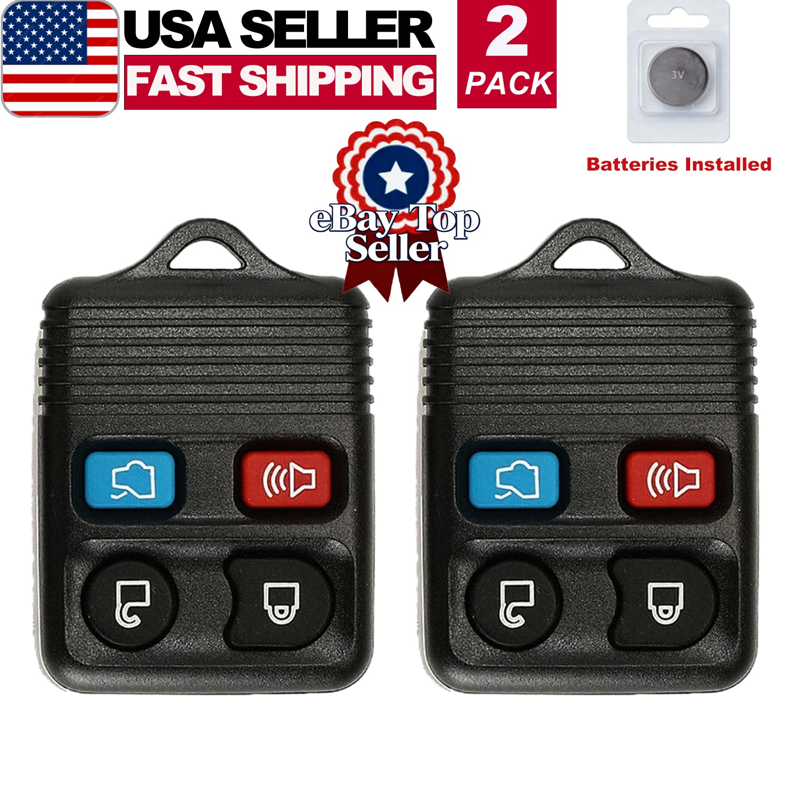 2 Keyless Entry Remote Control Car Key Fob Clicker Transmitter For Ford Explorer