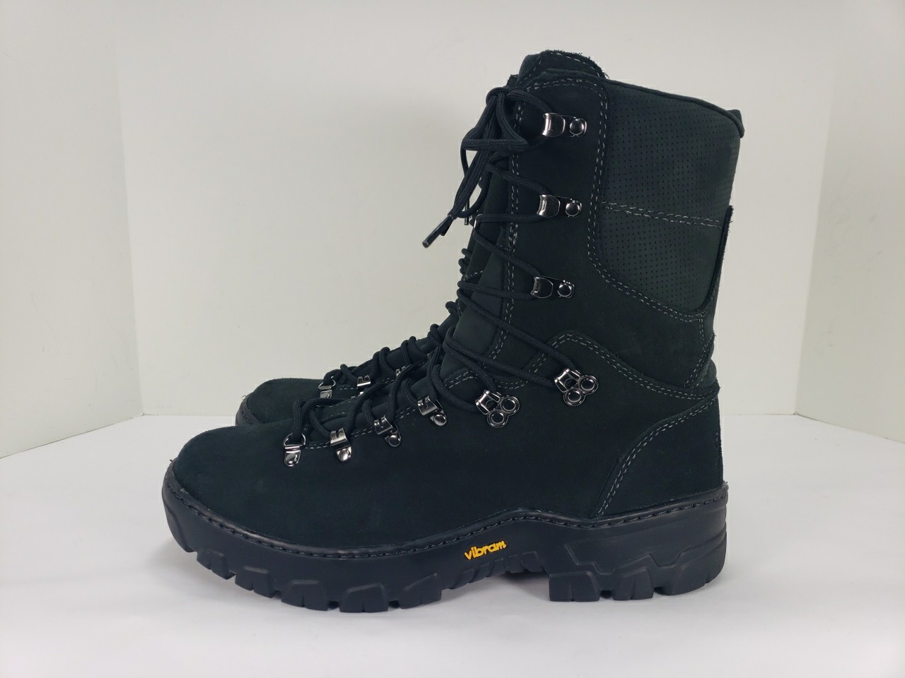 DANNER WILDLAND TACTICAL FIREFIGHTER BLACK LEATHER BOOTS 18050 MEN 11.5 EE MINT