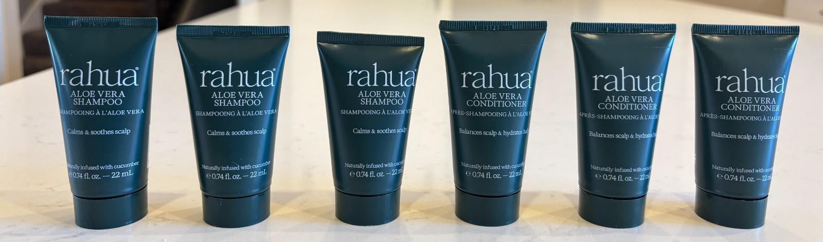 Rahua Aloe Vera Shampoo & Conditioner Soothes Calms (3) Sets 4.5oz Total Sealed