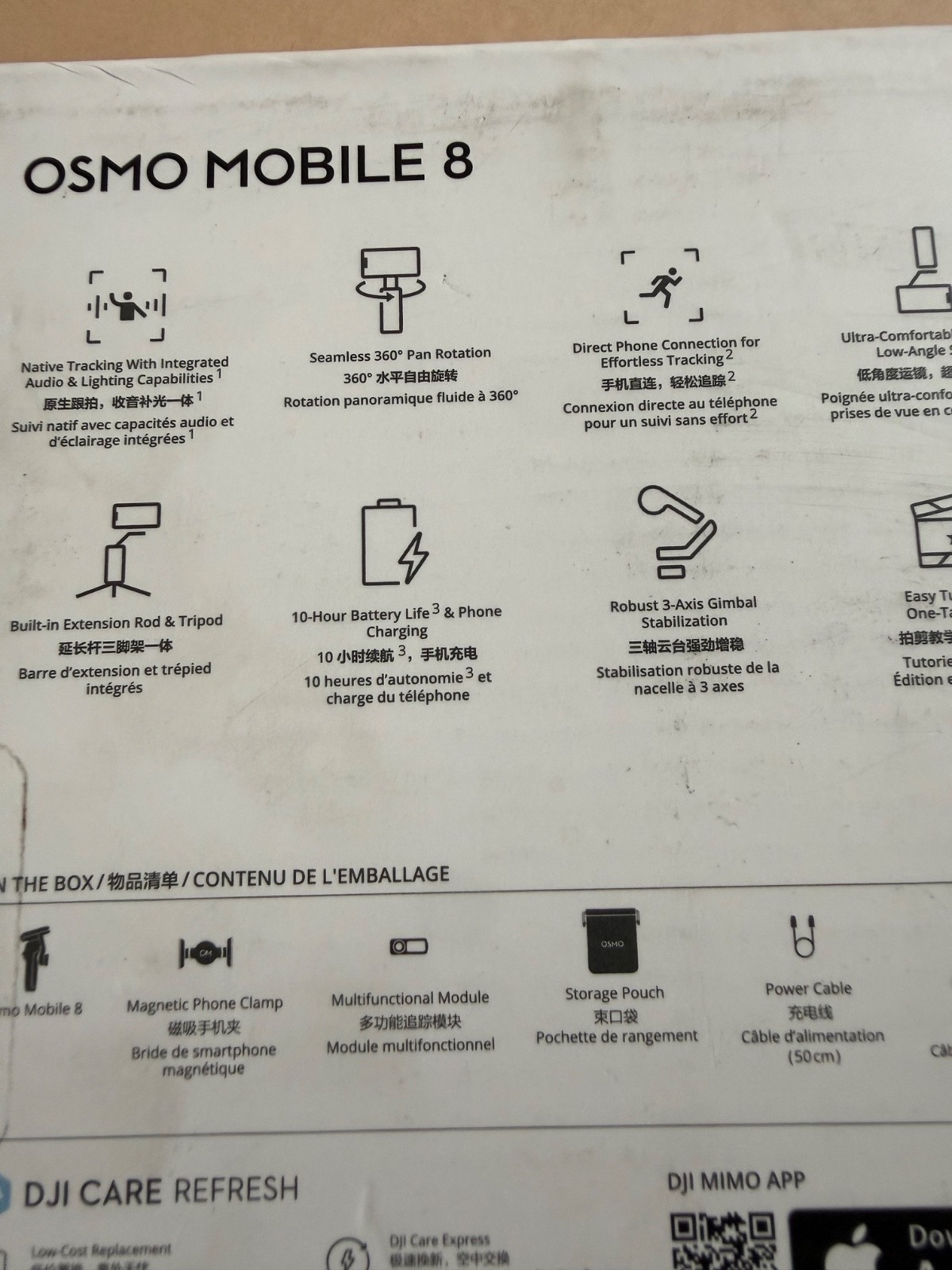 DJI Osmo Mobile 8- Smartphone Stabilizer, Black, New in Box