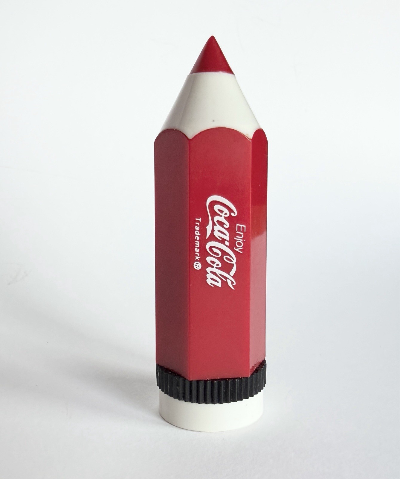 Coca-Cola Coke Collectible Red Pencil Shape Sharpener Plastic
