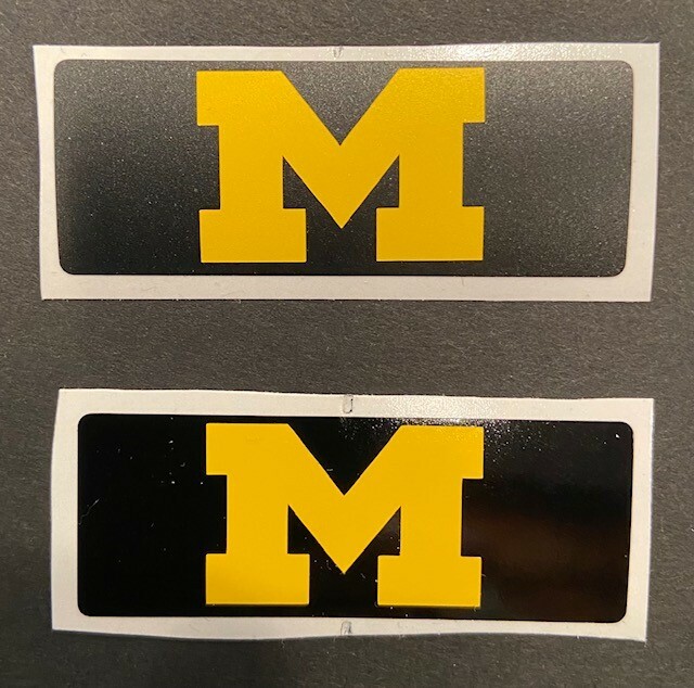 MICHIGAN WOLVERINES FULL SIZE FRONT BUMPER - GLOSS OR MATTE FINISH