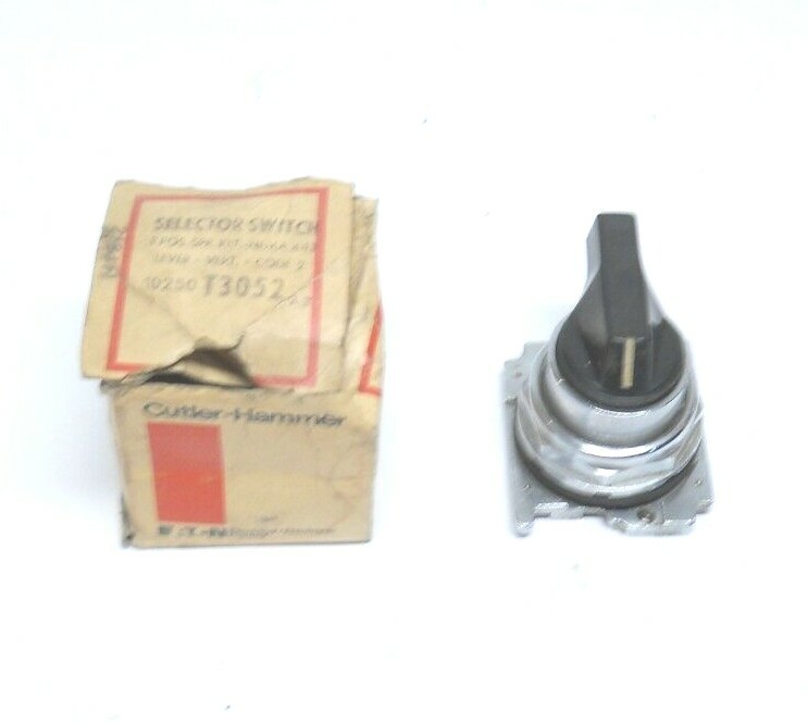 NEW EATON 10250T3052 SELECTOR SWITCH 3-POS, CUTLER-HAMMER, SER. A3, NIB