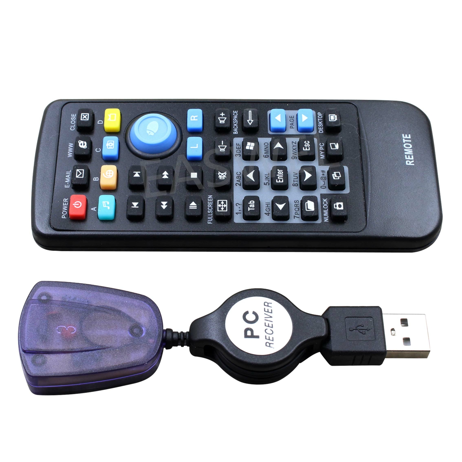 Laptop PC Wireless Keyboard Mouse Remote Control Media Center Controller