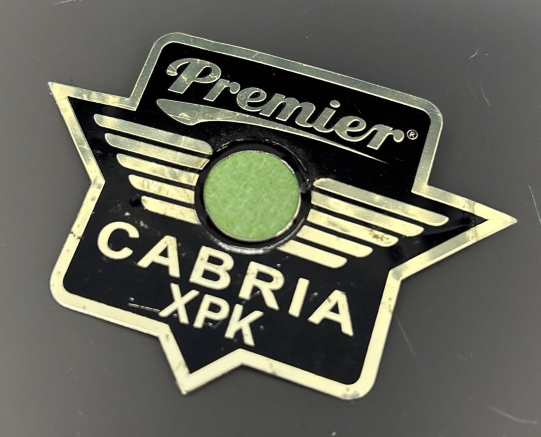 PREMIER CABRIA XPK Series Metal Drum Badge (#137)