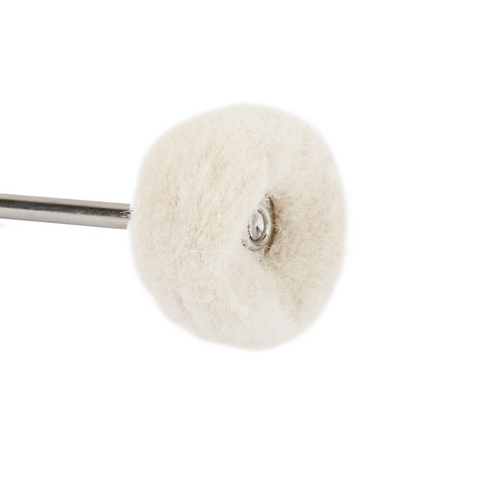 10Pcs Fine Wool 1/8" Shank Soft Polishing Brush Buffing Wheel Rotary Tool aa