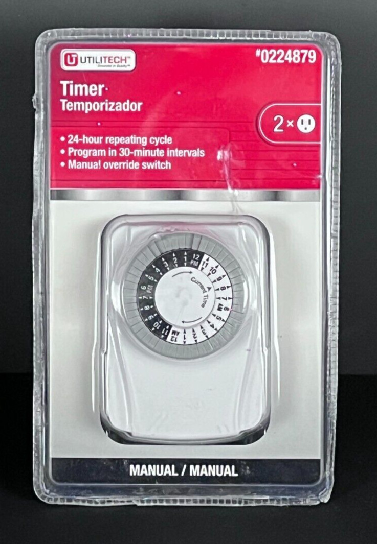 Outlet Timer 0224879 New Factory Sealed Package - Utilitech