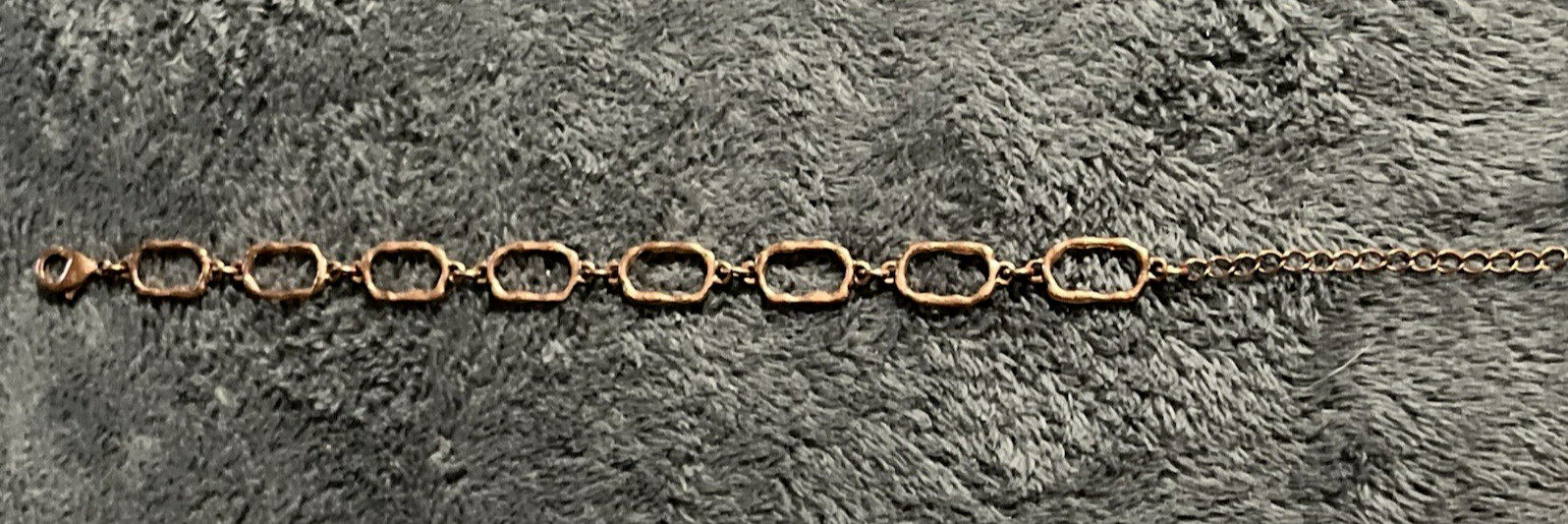 Copper, Handcrafted, Hammered Copper Bracelet adjustable 7.5"-9.5" Unisex