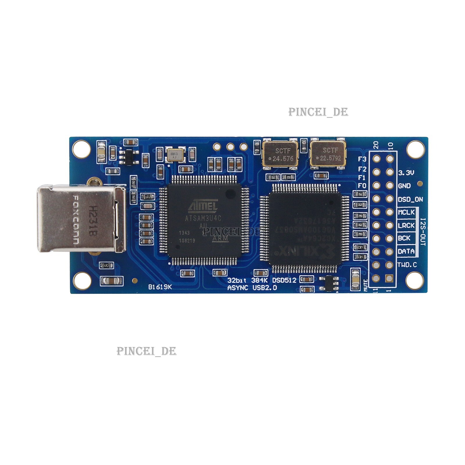 USB I2S Digital Interface Support DSD512 32bit 384Khz Replacement For Amanero